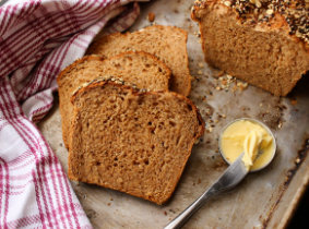 Comer pan integral, alimentos para engordar